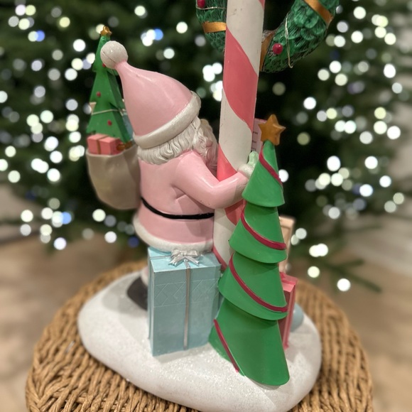 Cupcakes & Cashmere Santa candy cane figure sculpture Christmas Holiday - Picture 8 of 17